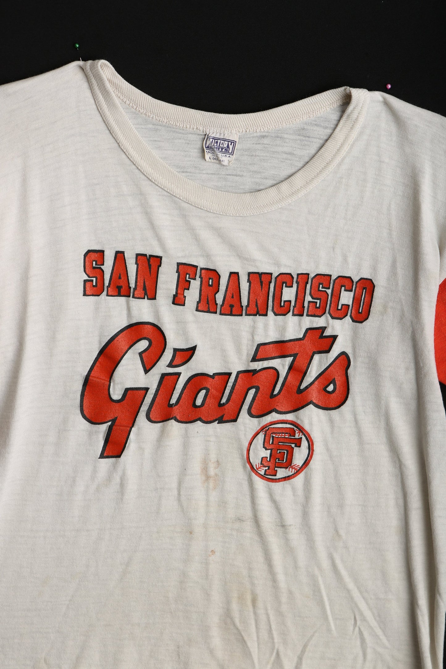 Vintage San Francisco Giants Graphic Baseball T-shirt - Victory Knits