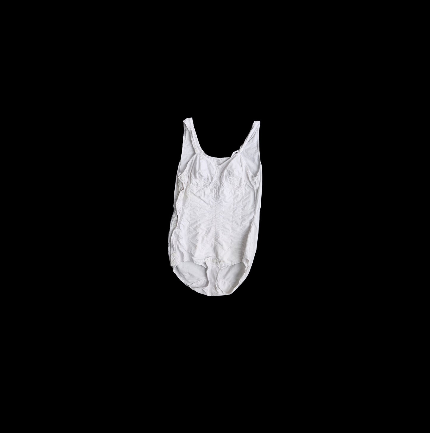 Vintage Women White Underwear / Body Suit / Leotard - Era 1940's - 1950's