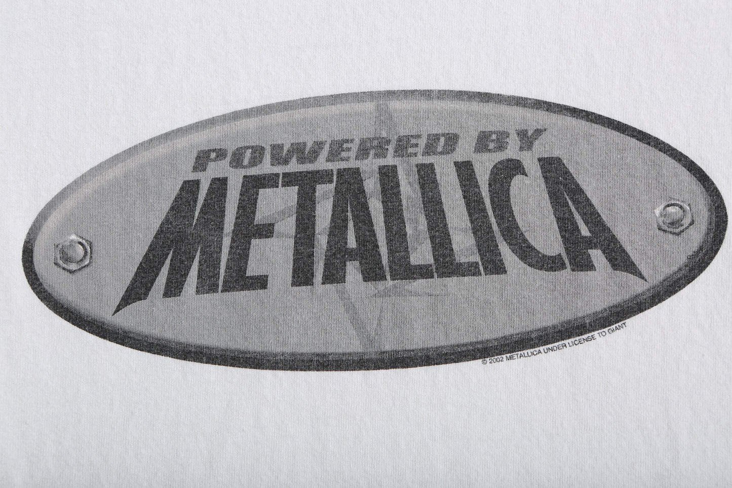 Vintage Long Sleeve White Rock Graphic T-shirt / Powered by Metallica