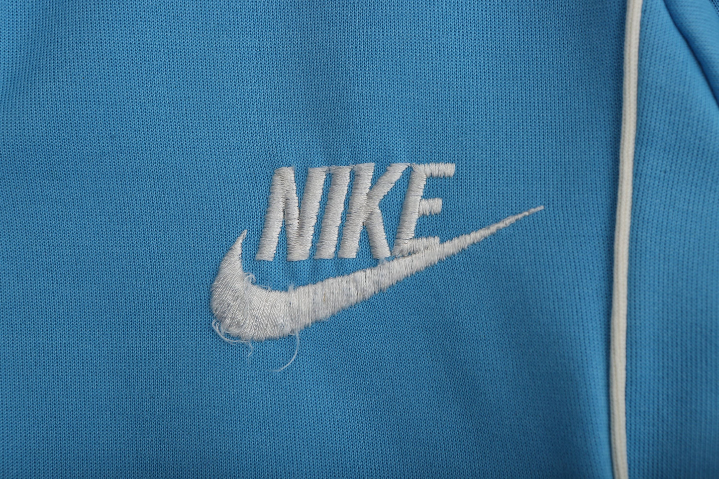 Vintage Nike Blue Jogging Jacket - Orange Fly / Era 1970's - 1980's