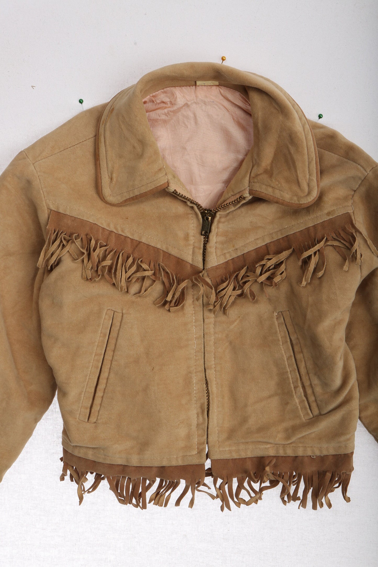Vintage Kids Fringed Western Jacket / Era 1960's -1970's