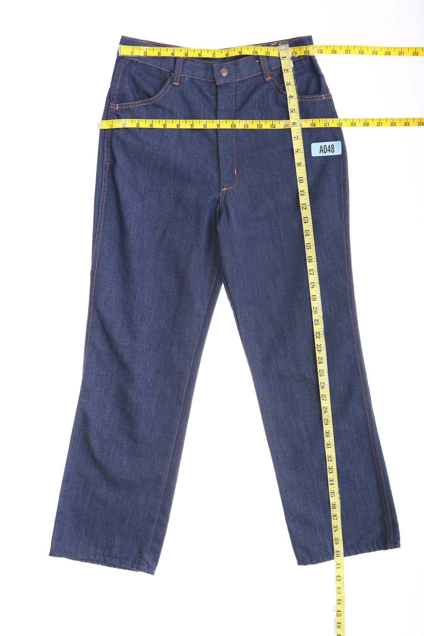 Vintage 1970's Blue Women's Casual Pants by Tough-Skins