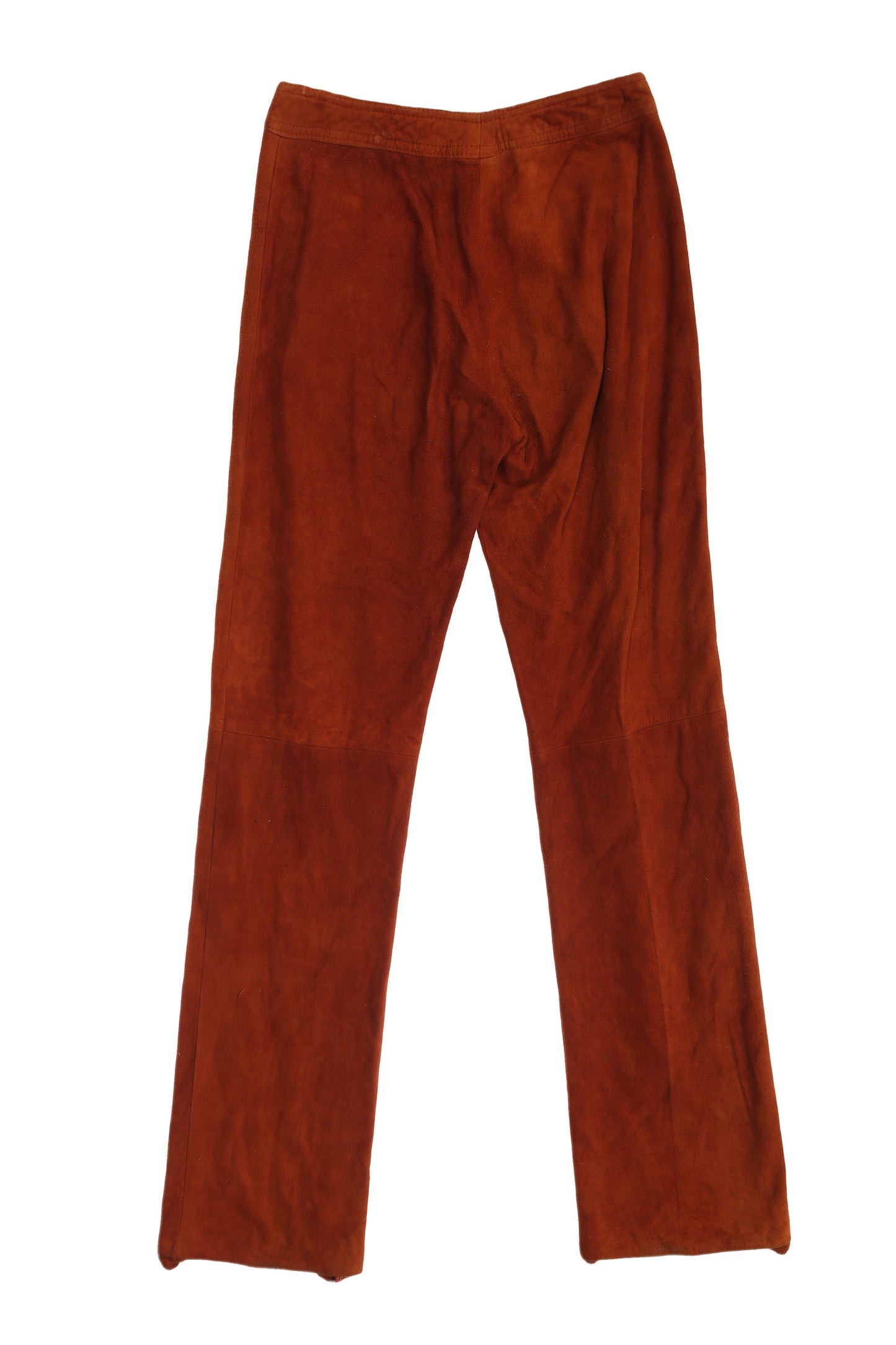 Vintage Women Brown Suede Pants