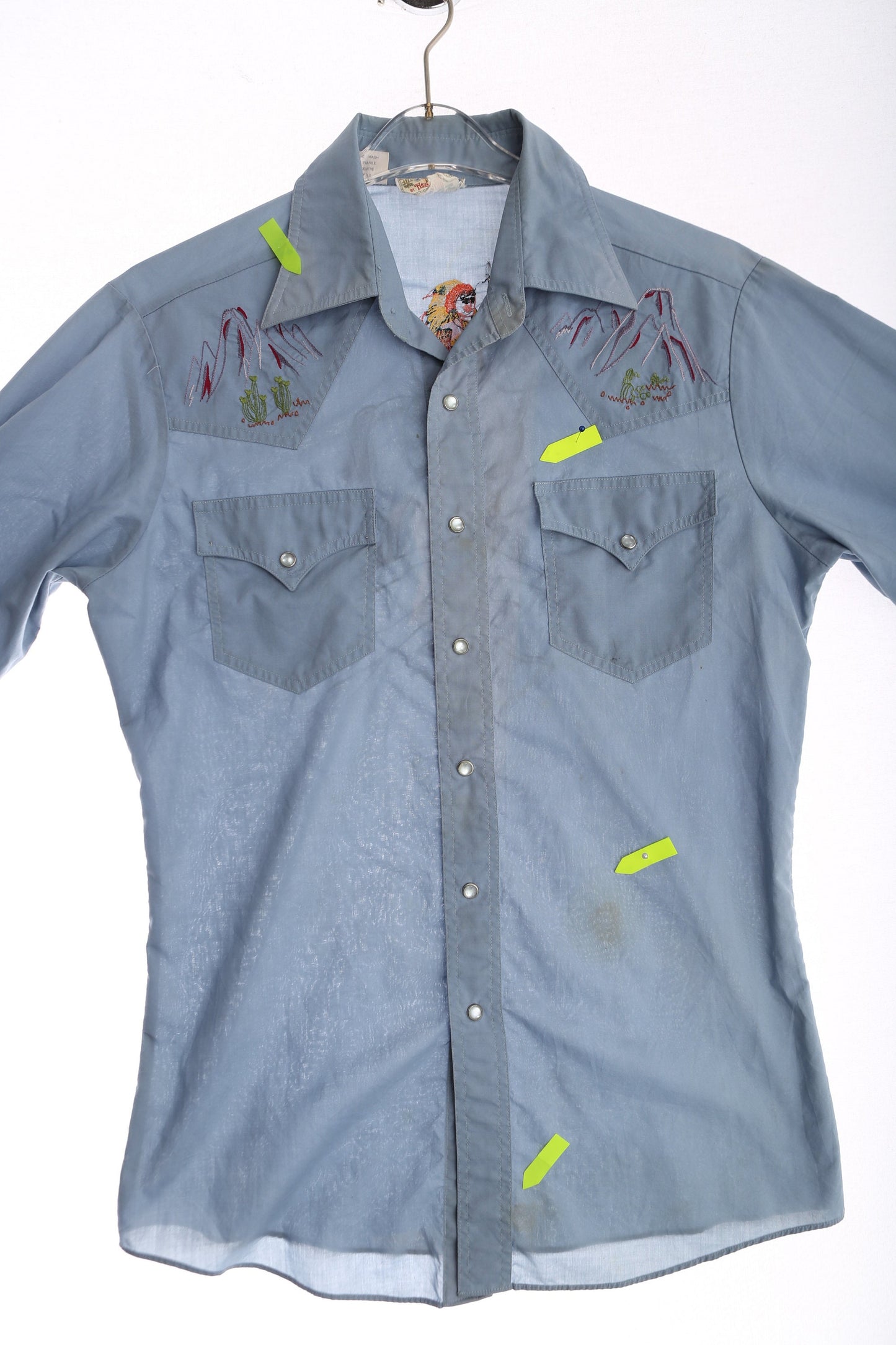 Vintage Men Blue Western Shirt by Kennington - Rocking K Ranchwear