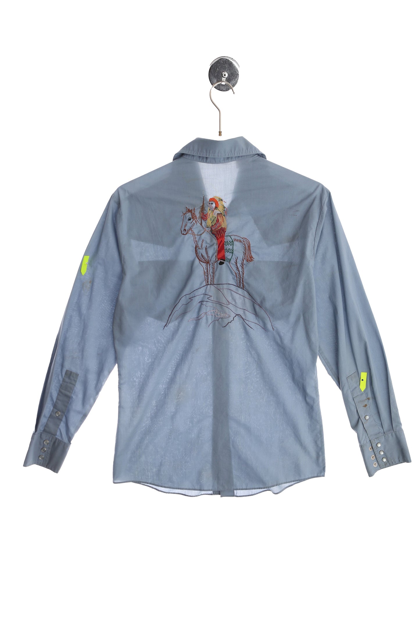 Vintage Men Blue Western Shirt by Kennington - Rocking K Ranchwear