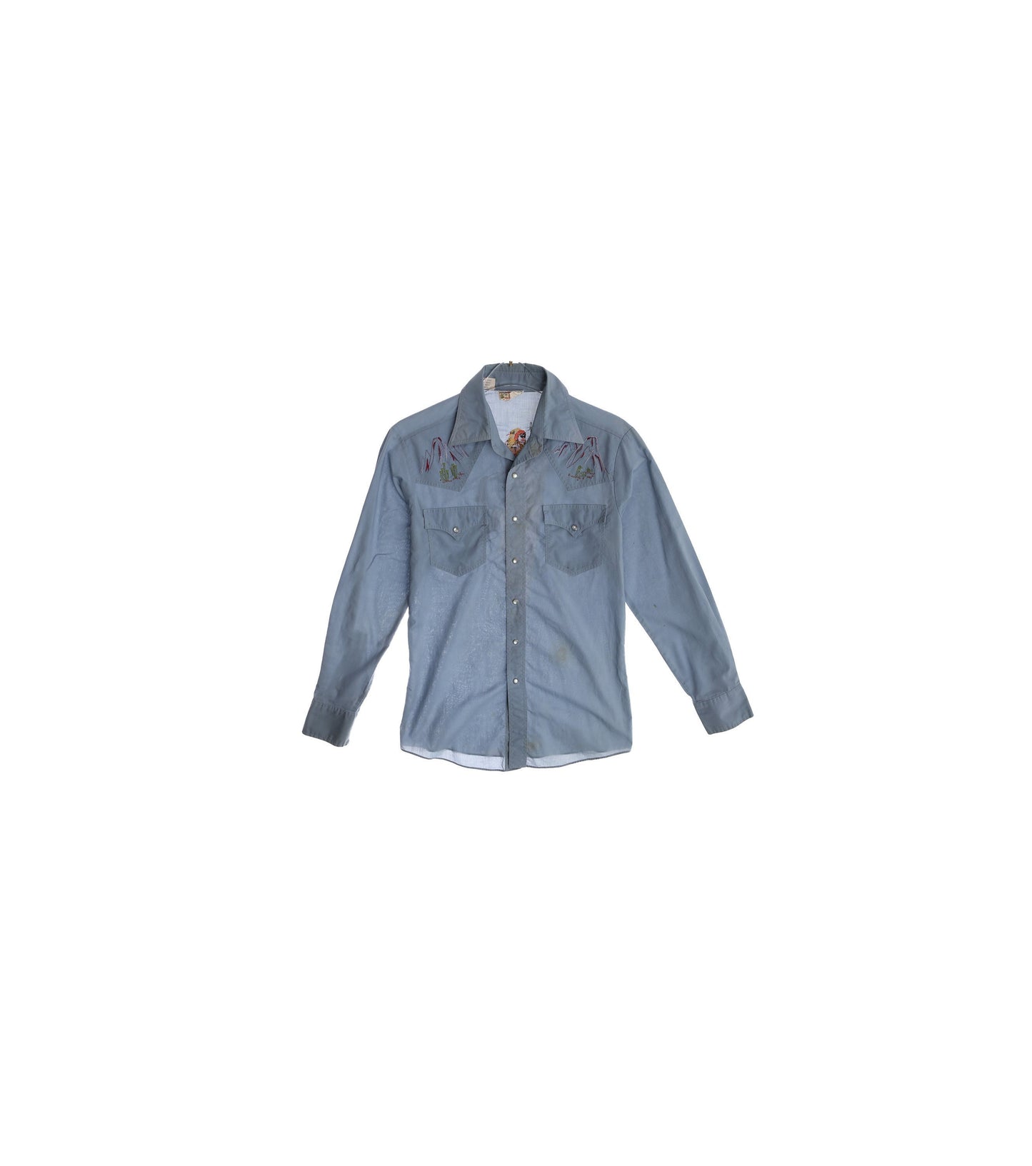 Vintage Men Blue Western Shirt by Kennington - Rocking K Ranchwear