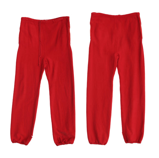 Vintage Champion Red Sweatpants / Era 1980's - 1990's