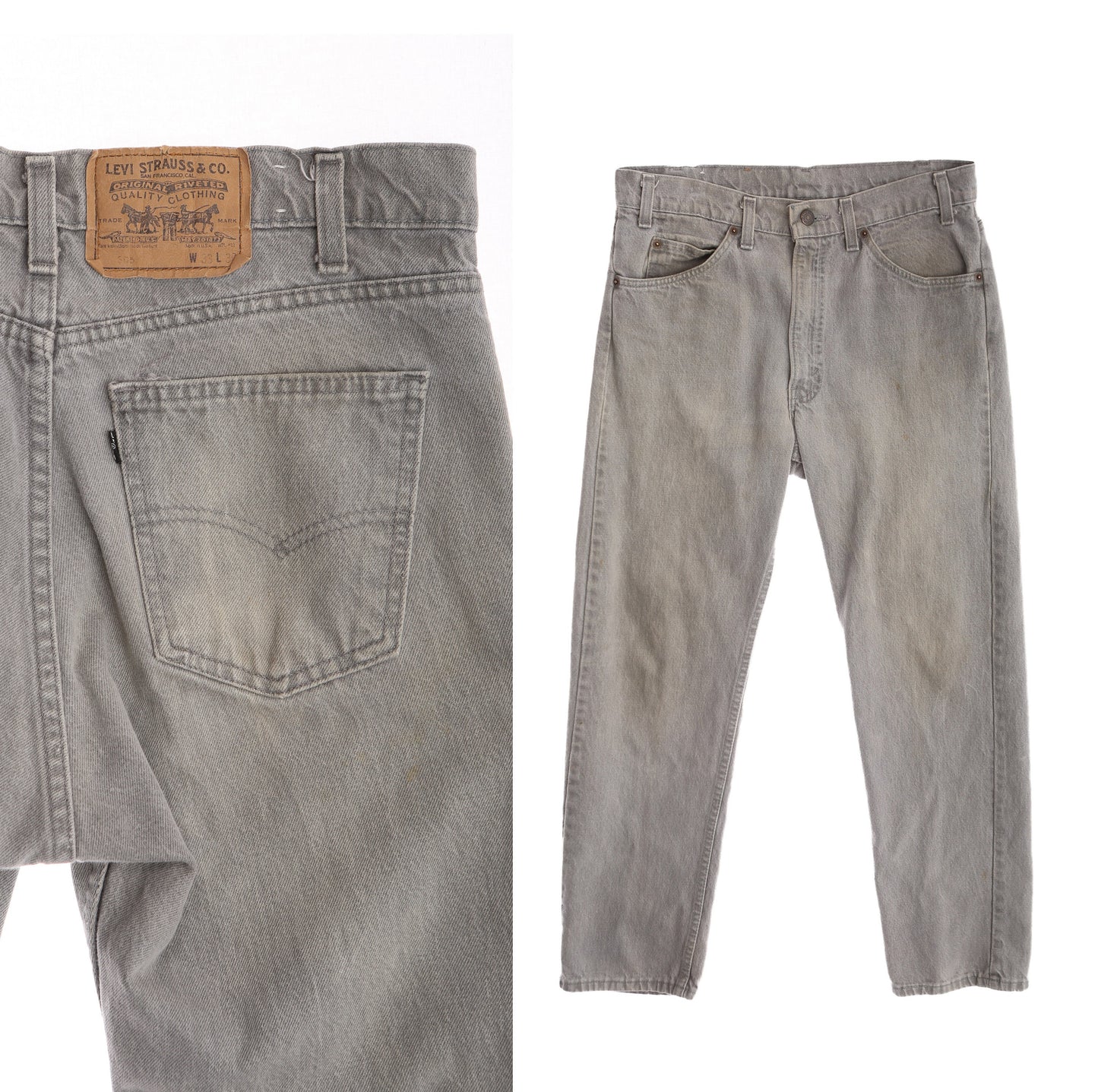 Vintage 505 Gray Levi's Jeans / Era 1980's - 1990's