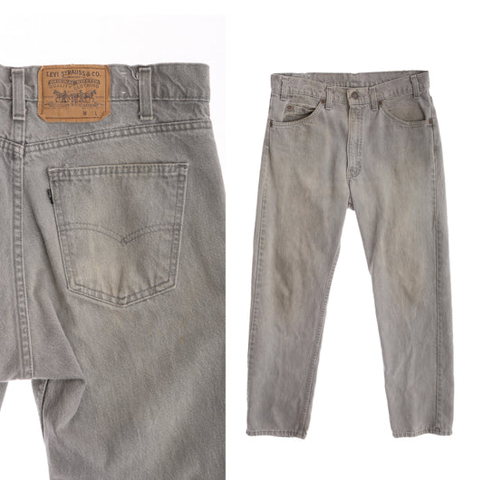 Vintage 505 Gray Levi's Jeans / Era 1980's - 1990's