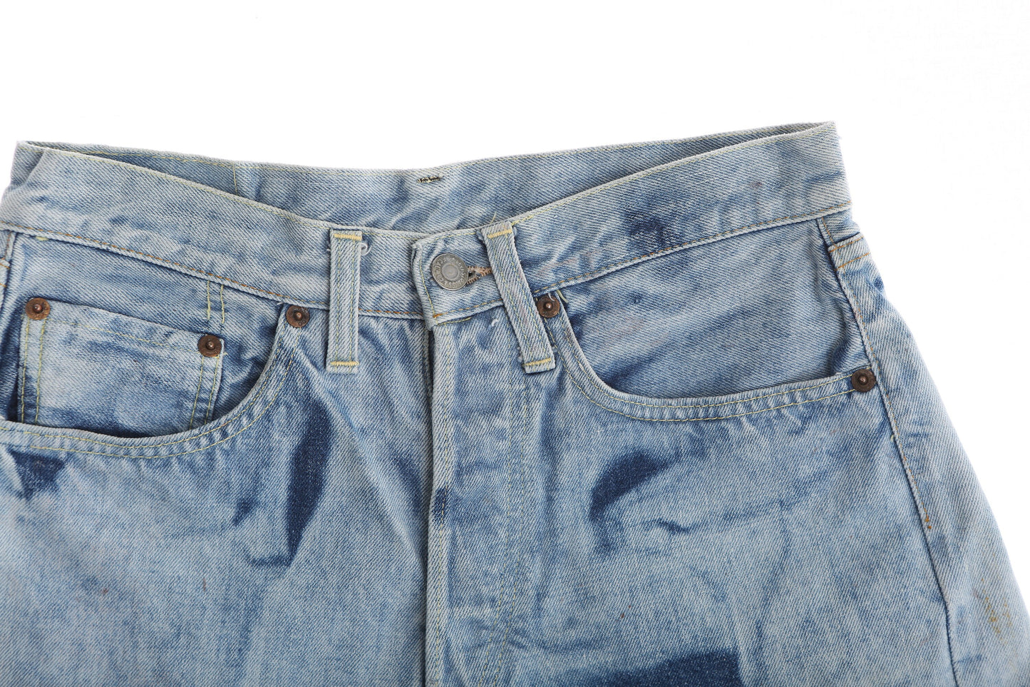 Levi's Bleached Denim Shorts