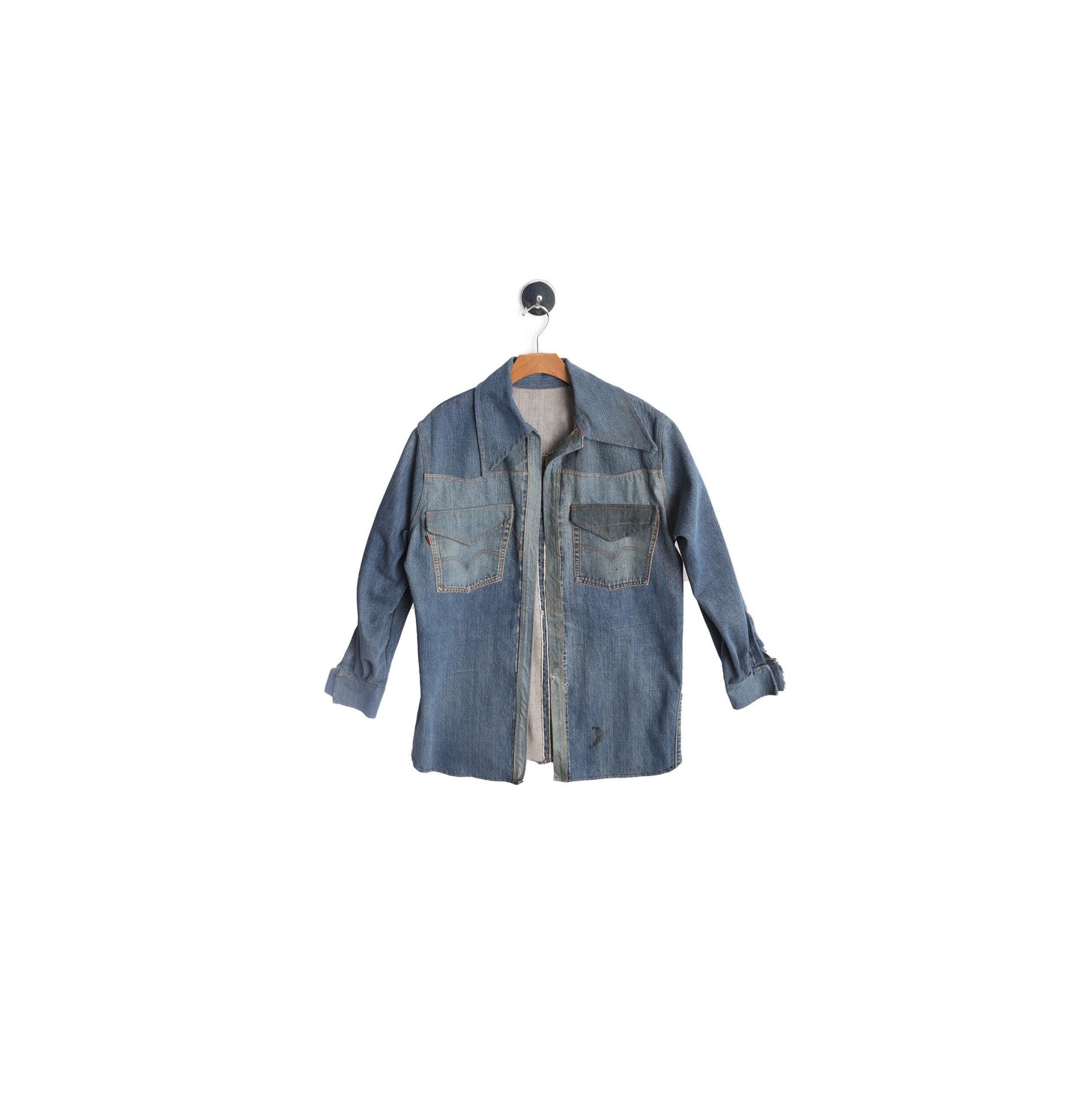 Vintage Costume Made Denim Western Shirt