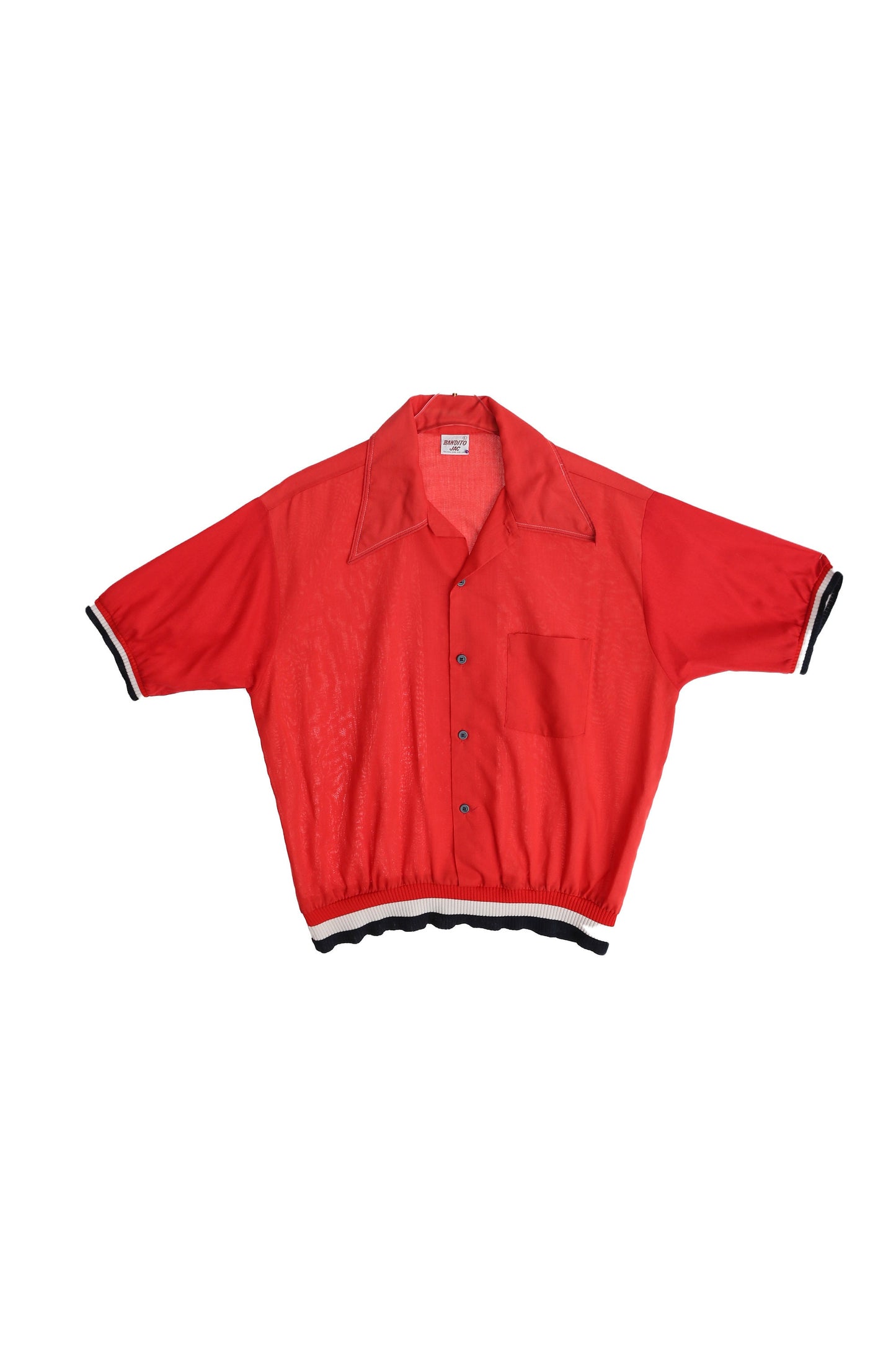 Vintage Men's Red Button Up Shirt by Bandito Jac
