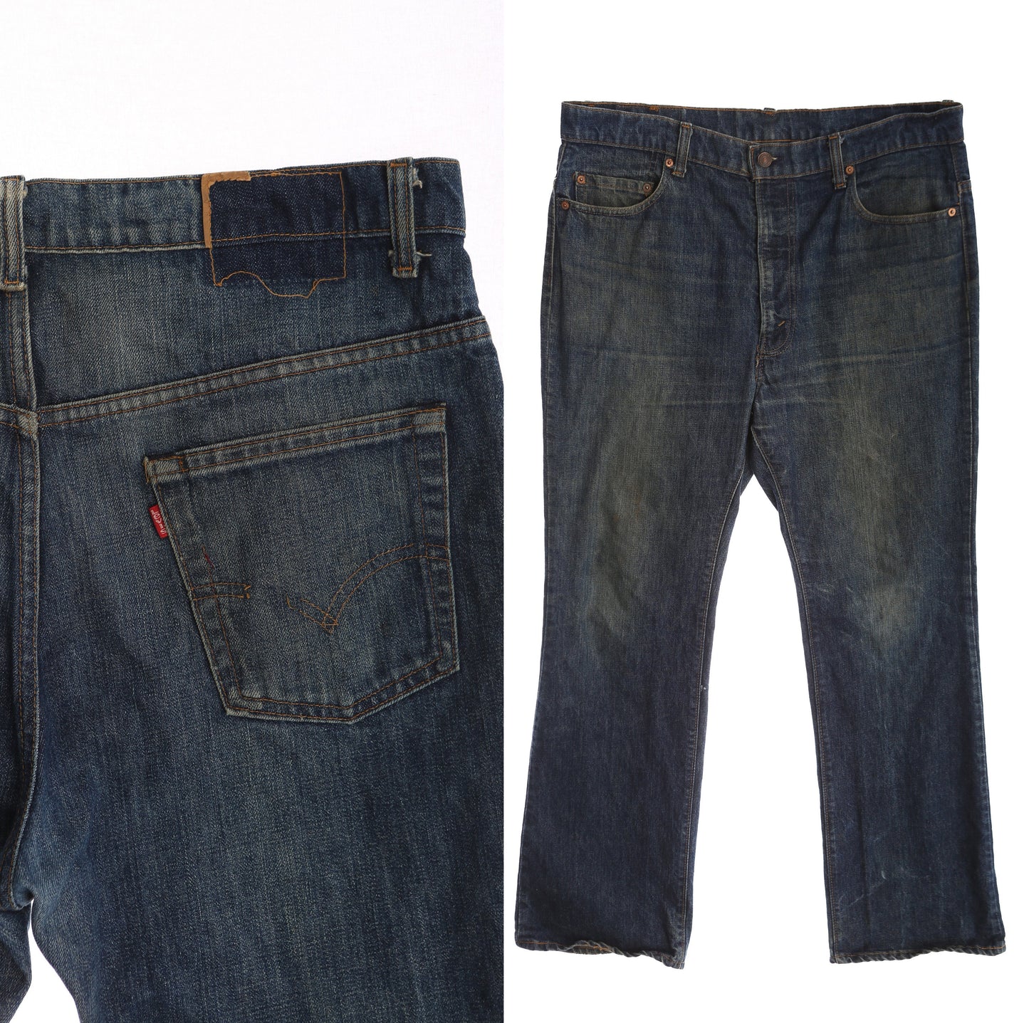 Vintage Levi's Denim Pants / Dark Wash / Era 1980's - 1990's