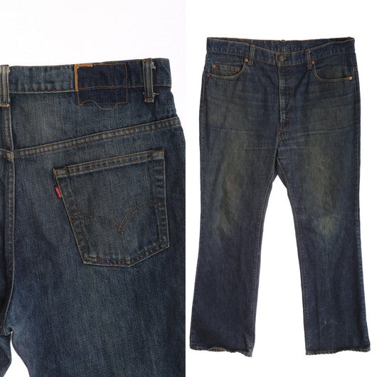 Vintage Levi's Denim Pants / Dark Wash / Era 1980's - 1990's
