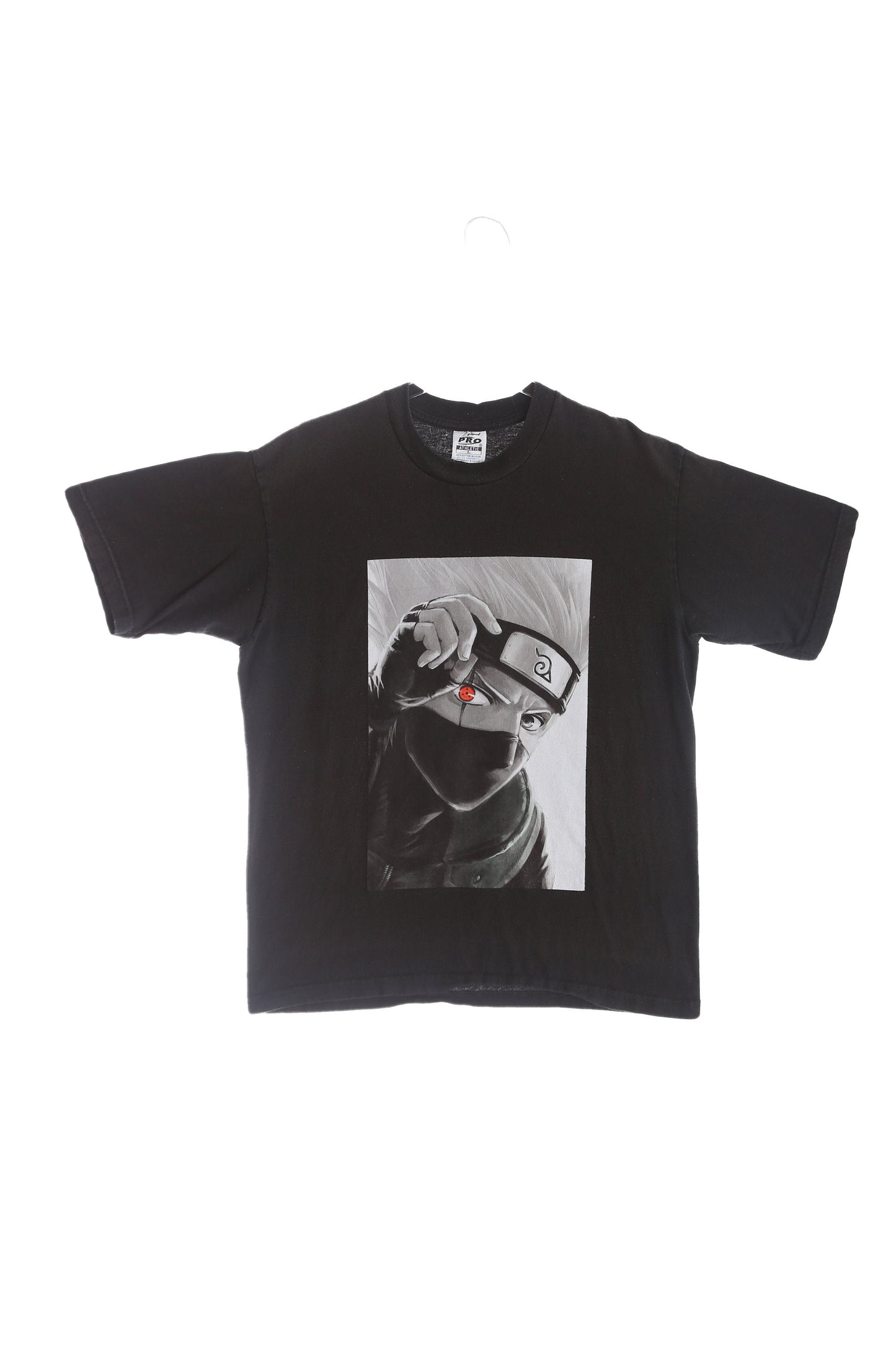 Vintage Ninja Anime Black Graphic T-shirt