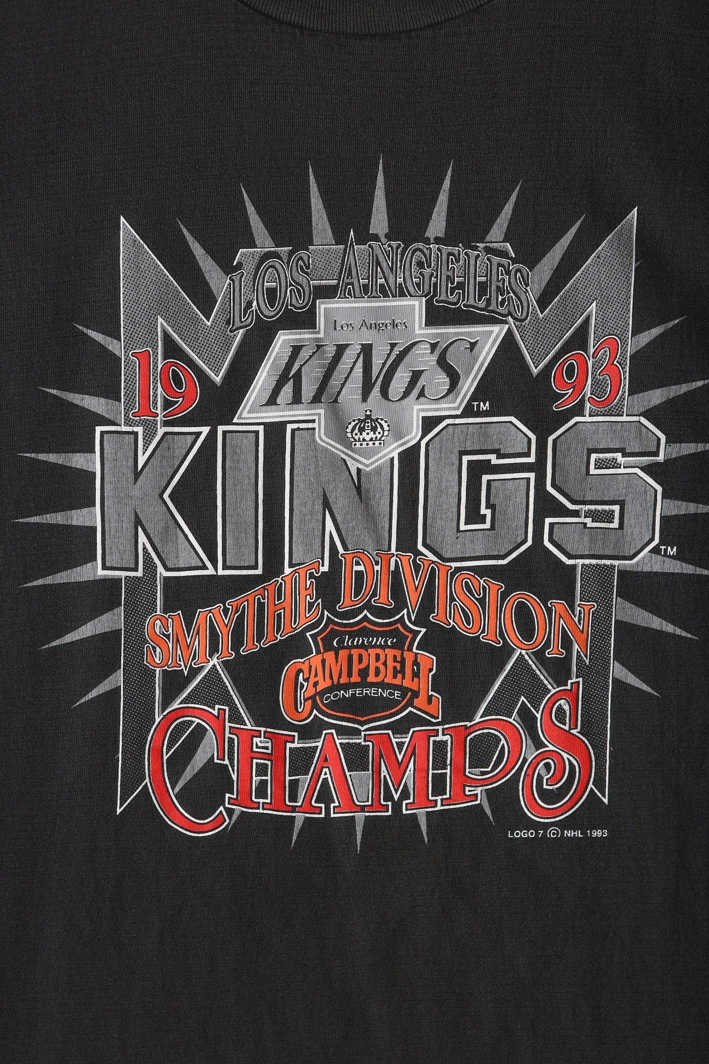 Vintage La Kings Hockey 1994 Smythe Division Champs Graphic T-shirt