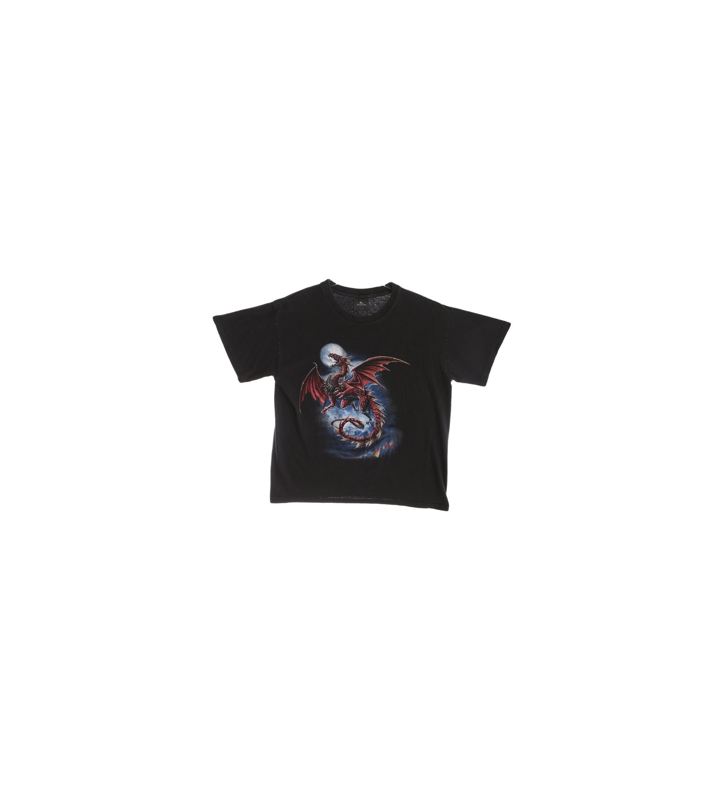 Dragon Print Vintage Graphic T-shirt