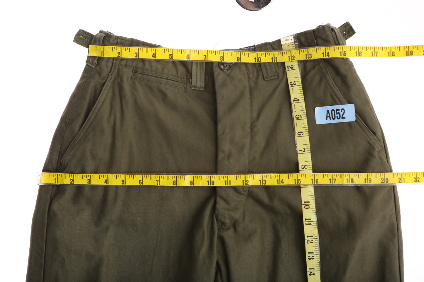 Vintage Military Pants / Green / Field Trousers