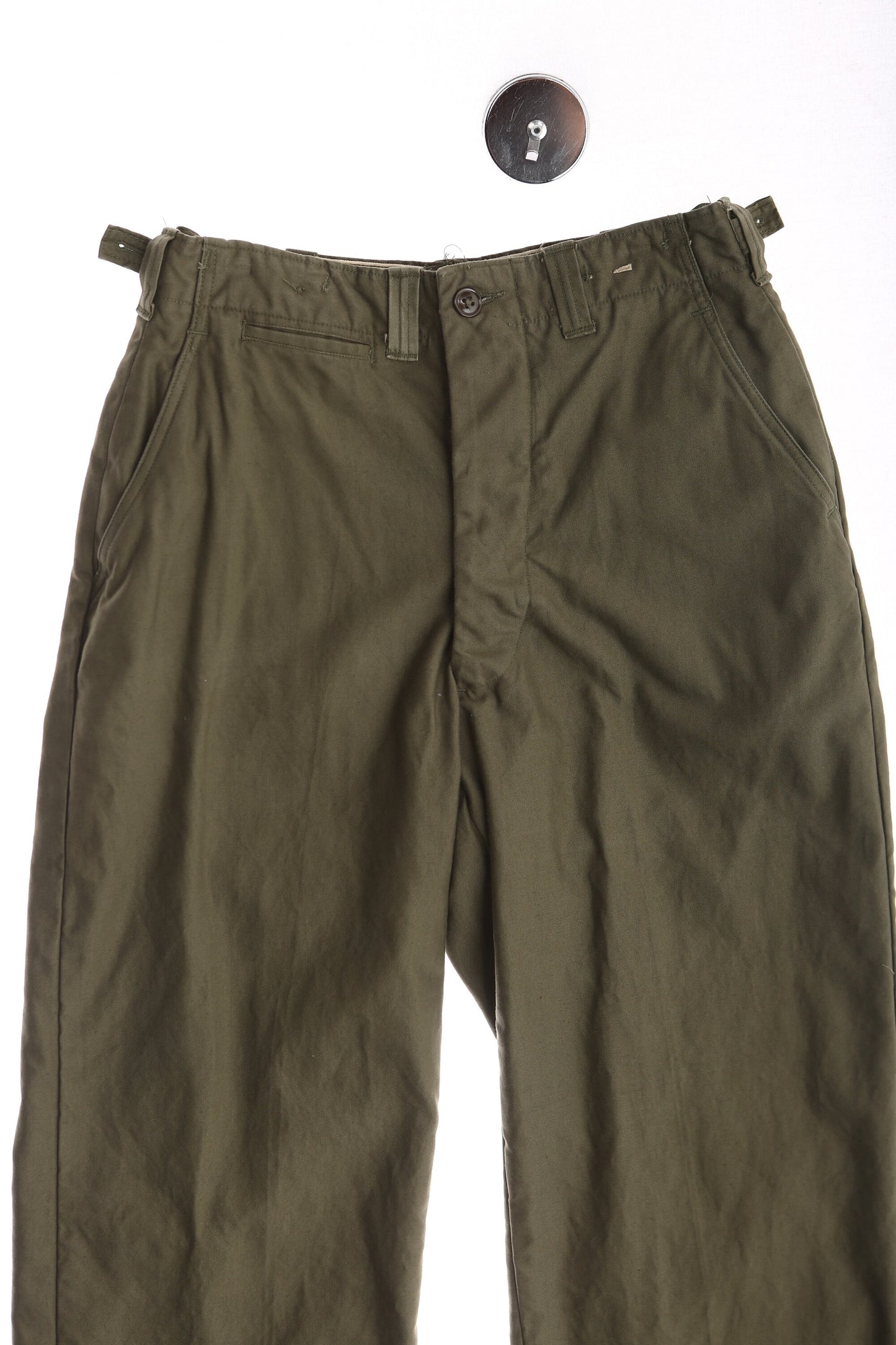 Vintage Military Pants / Green / Field Trousers