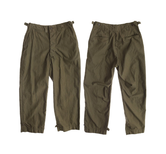 Vintage Military Pants / Green / Field Trousers