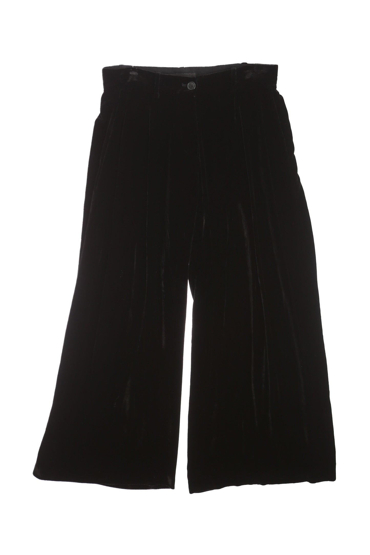 Vintage Women Black Velvet Casual Trousers