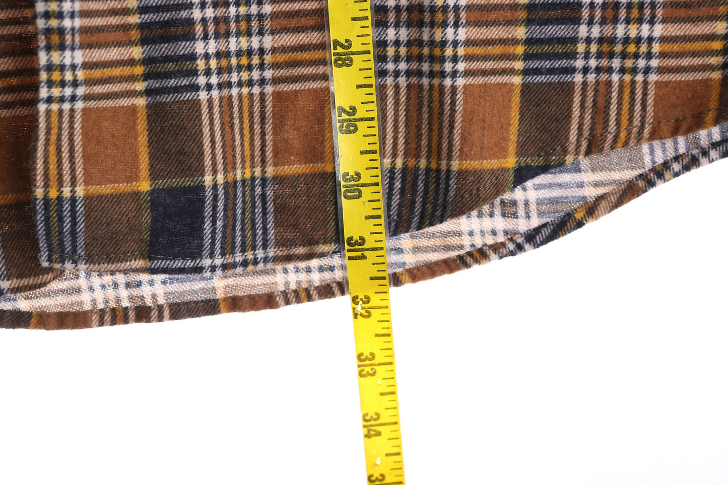 Vintage Men Flannel Brown Shirt / By Lumberjack / Era 1970's - 1980's