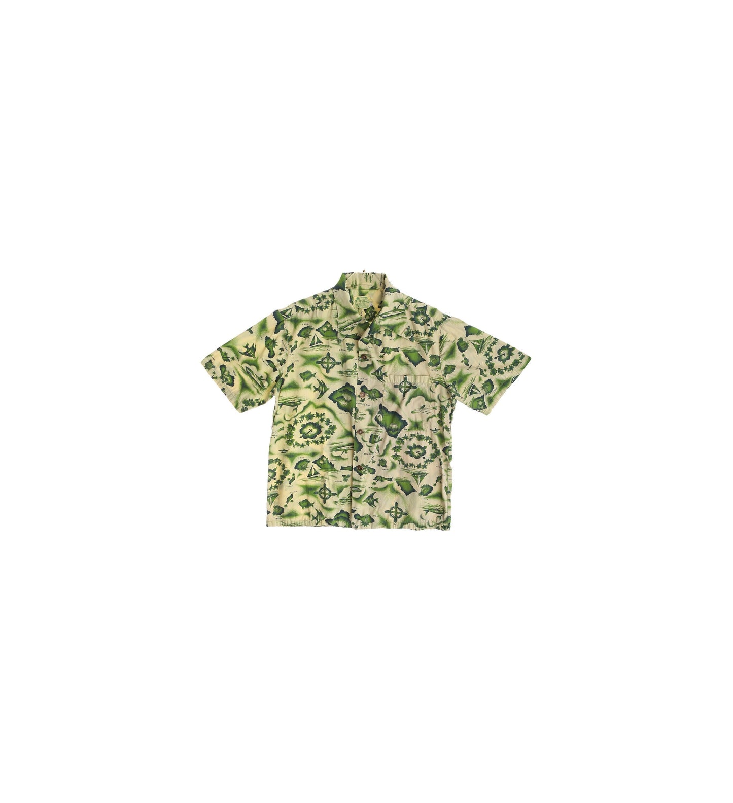 Vintage Men's Hawaiian Shirt / By Ui Maikai / Estimated Era: 1950's - 1960's