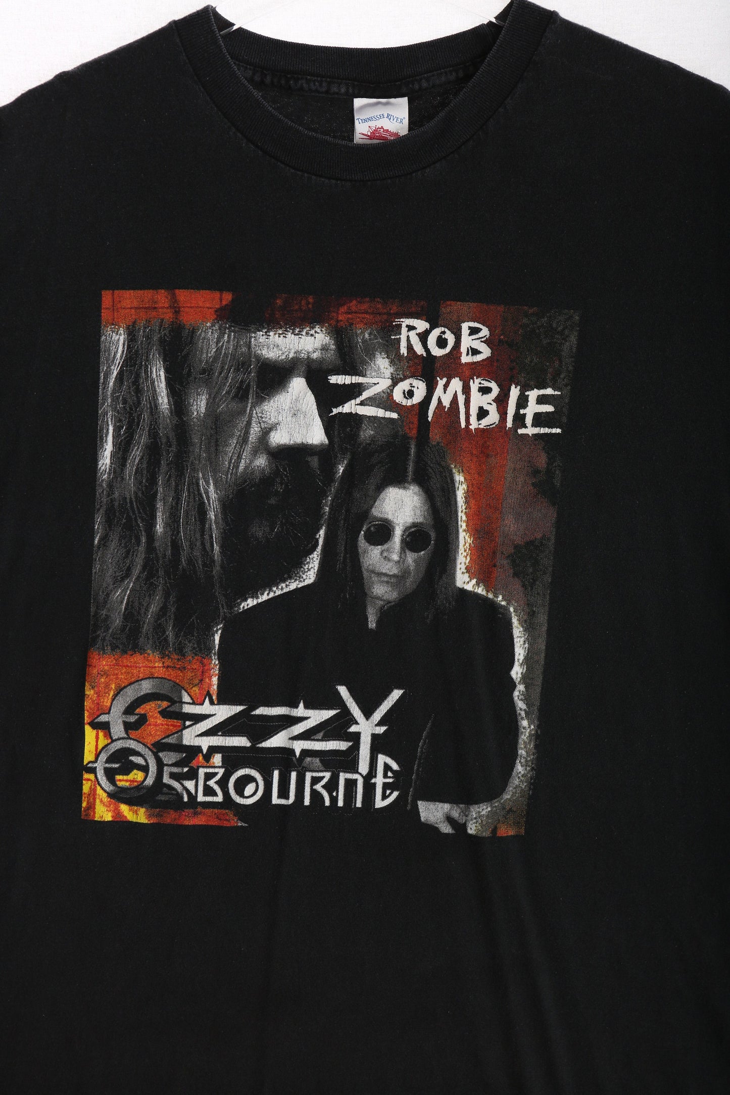 Vintage Rob Zombie and Ozzy Osbourne Black Rock T-shirt