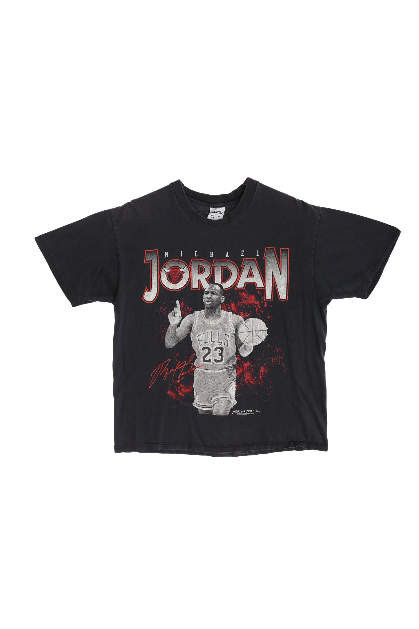 Vintage Starter Graphic T-shirt with Michael J. Basketball Print