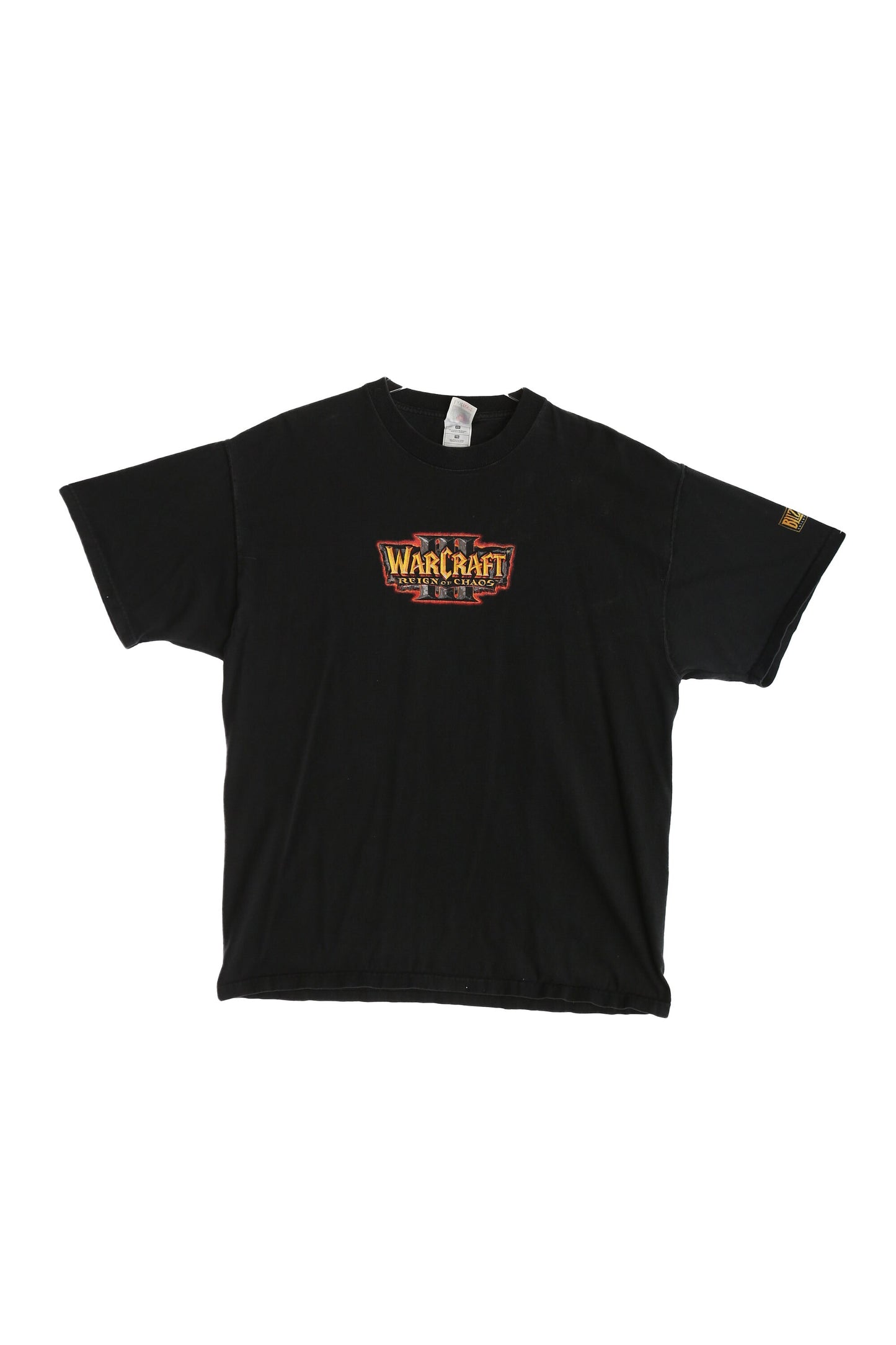 Vintage Warcraft 3 Reing of Chaos Black Graphic T-shirt