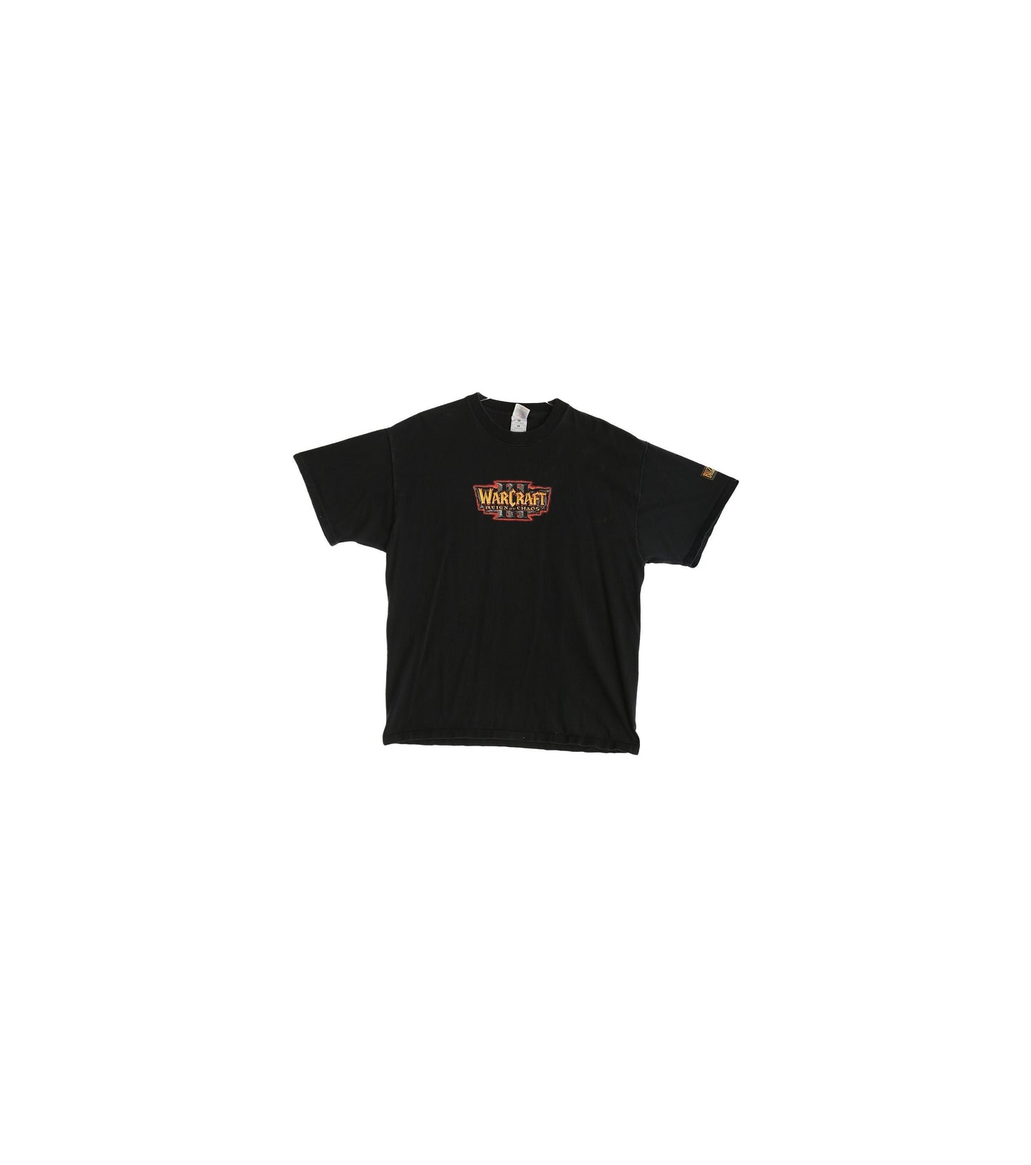 Vintage Warcraft 3 Reing of Chaos Black Graphic T-shirt