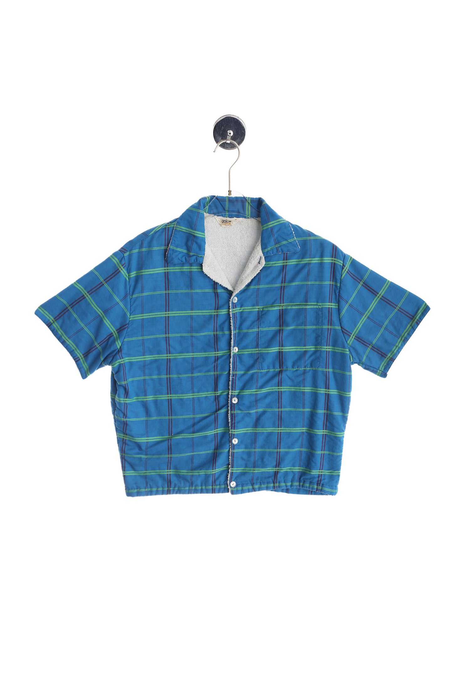 Vintage Men's Towel Shirt / Terrycloth Inner Lining / Era 50s - 60s / Catalina Martin