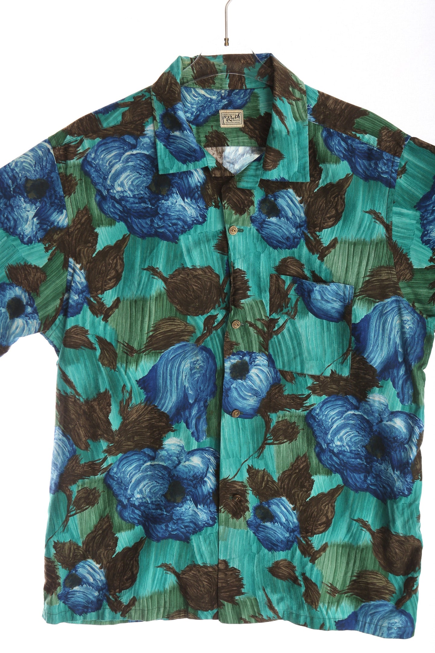 Vintage Hawaiian Shirt by Ruth / Made in Honokaa, Hawaii / Estimated era: 50s - 60s