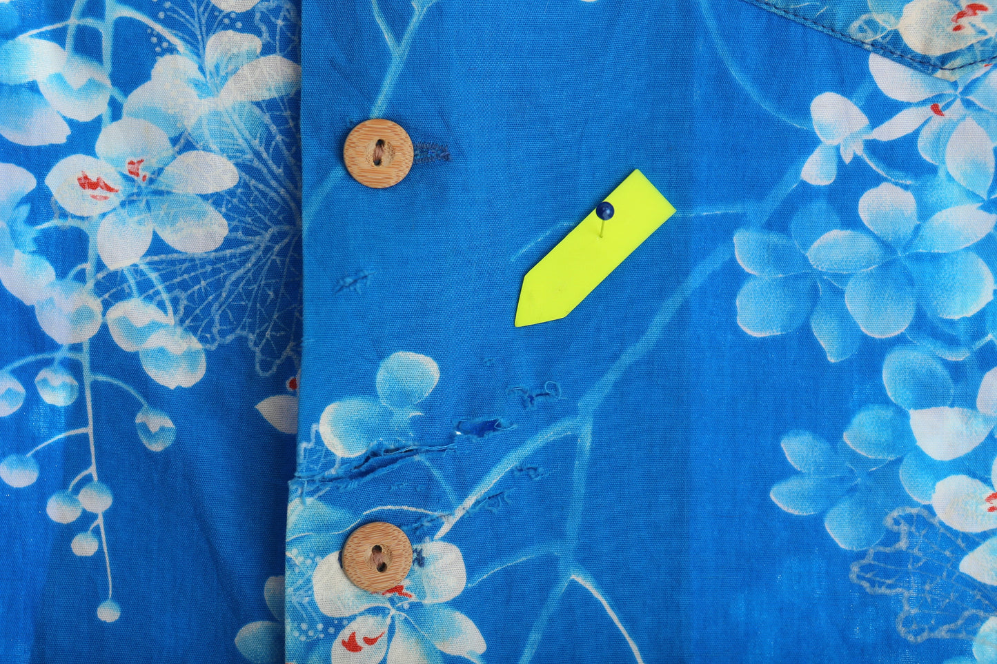 Vintage Men's Blue Hawaiian Shirt by Kamehameha / Made and Styled in Hawaii / Estimated Era: 40s - 50s