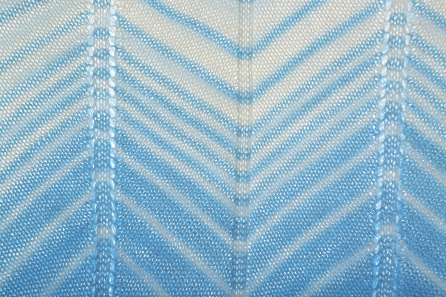 80s Women Crew Neck Acrylic Top / Multicolored / Striped