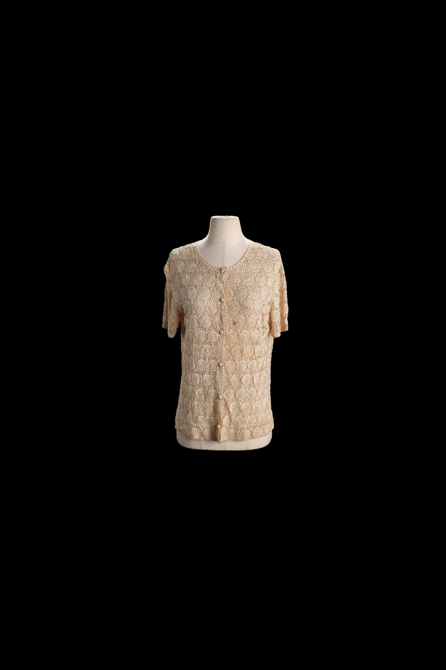 Vintage Women Crochet Top - Era 60's - 70's