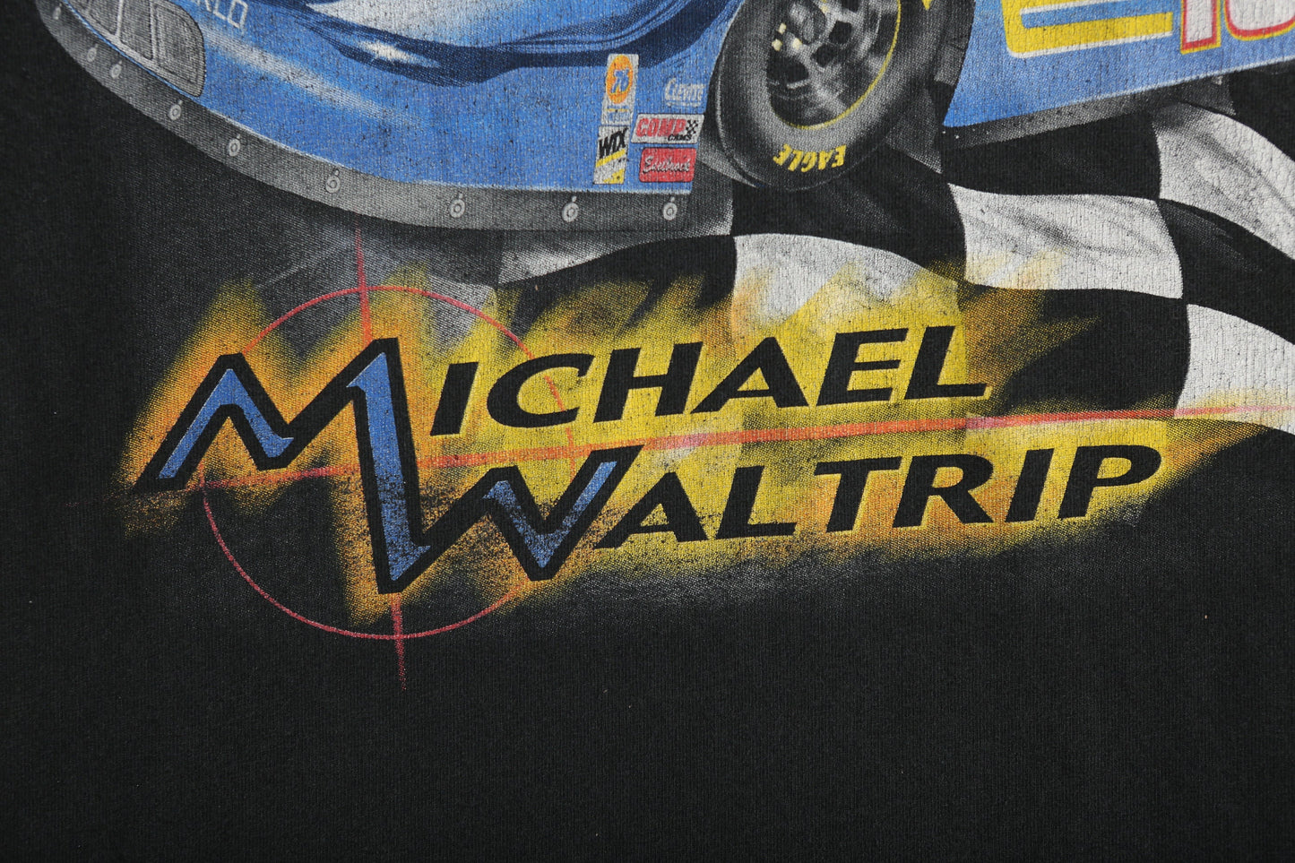 Vintage NASCAR Miachel Waltrip Black Graphic T-shirt