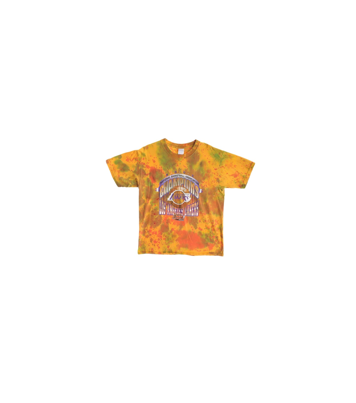 Vintage Los Angeles Lakers Yellow Tie Dye T-shirt