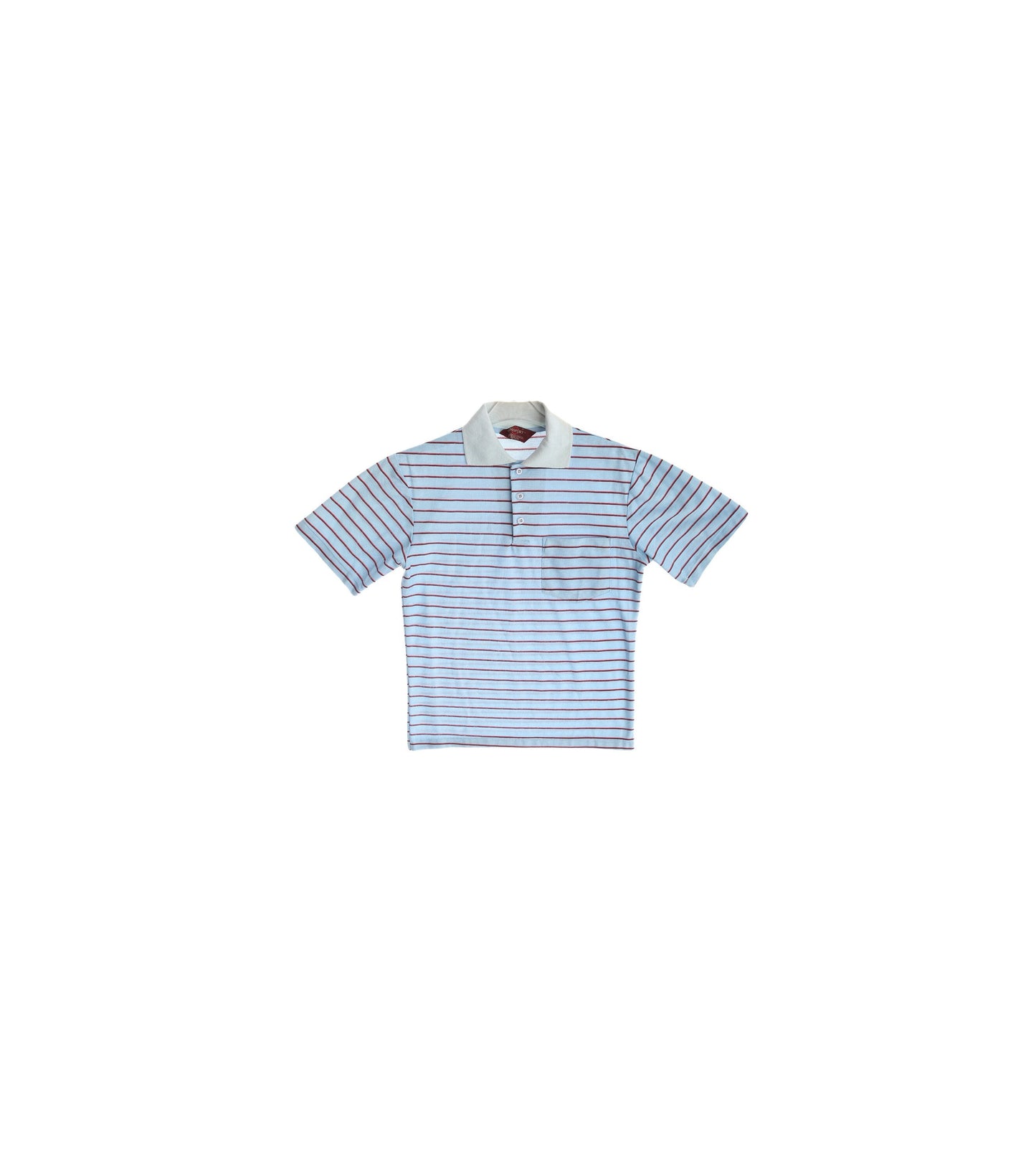 Vintage Blue Polo Striped T-shirt by Kingsport