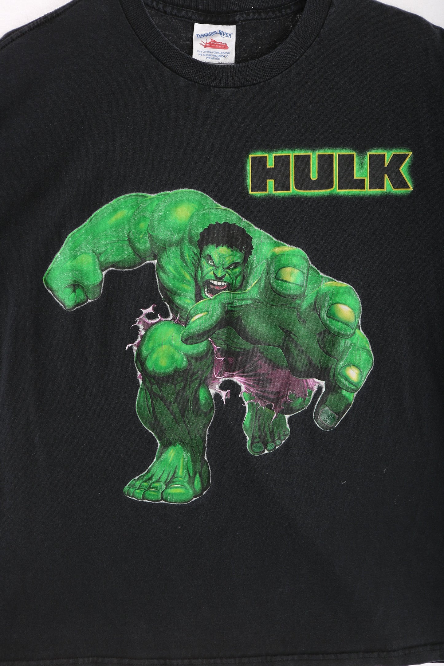 Vintage Hulk Black Graphic T-shirt