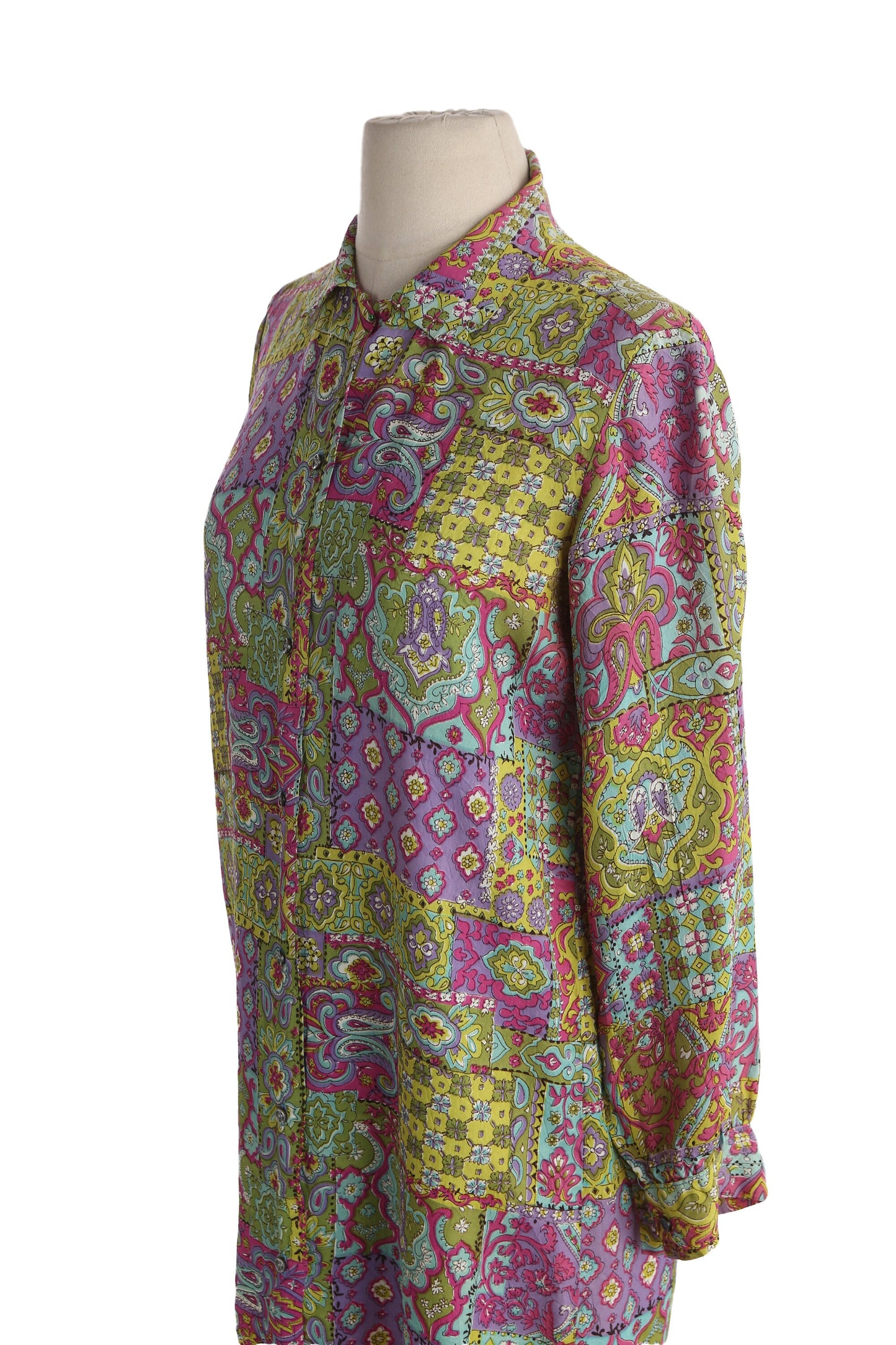 Vintage Mod Floral Print Dress