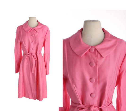 Vintage Women's Pink 50's Dress by Emma Domb California