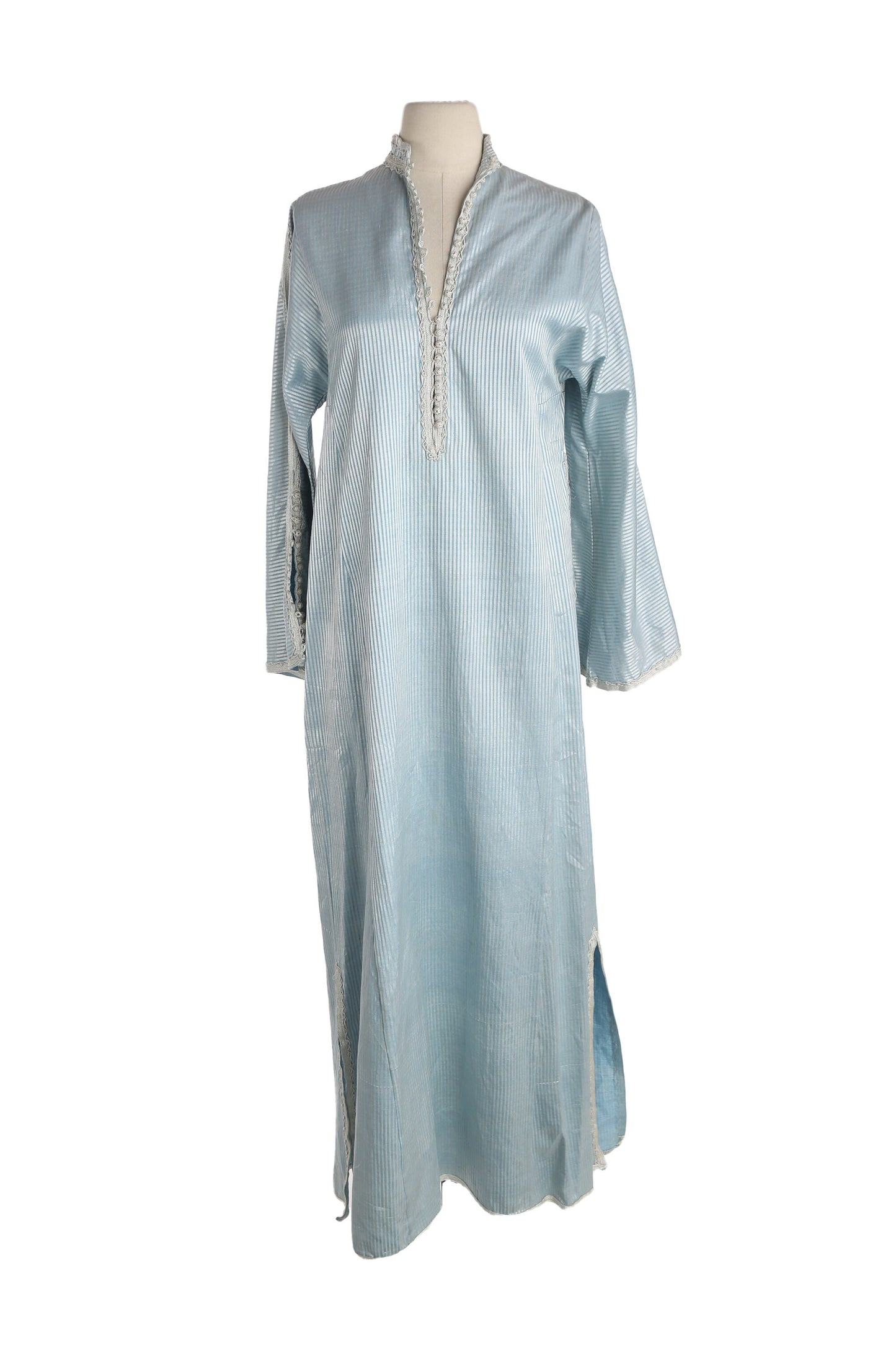 Vintage Blue Striped Tunic Dress