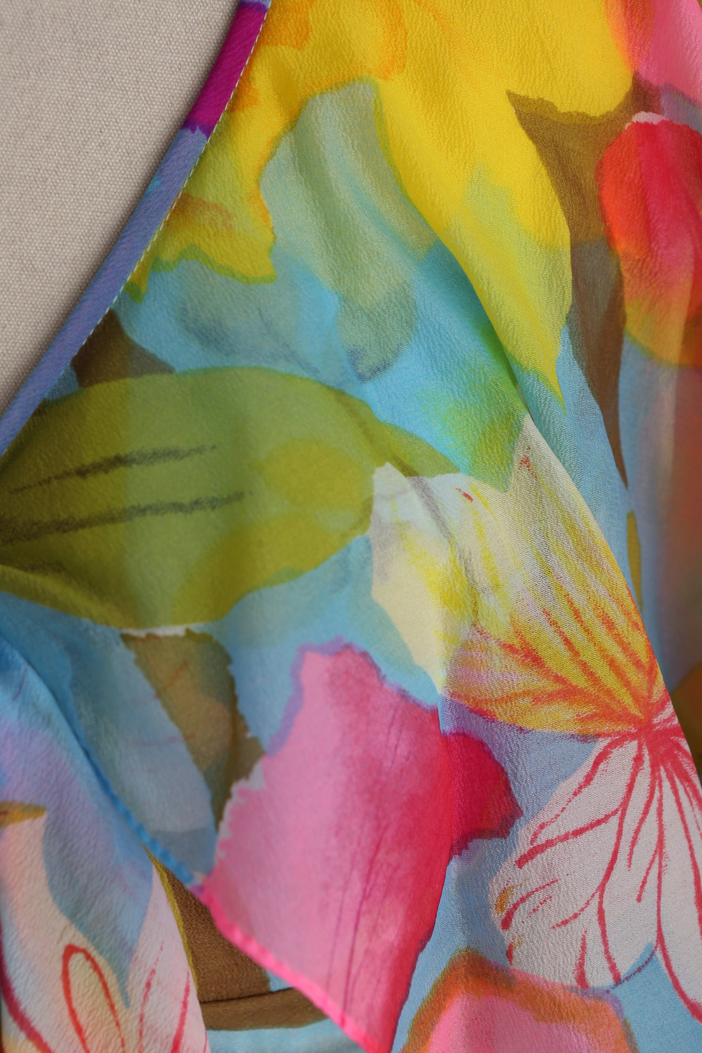 1970s Women Floral print Long Summer Dress