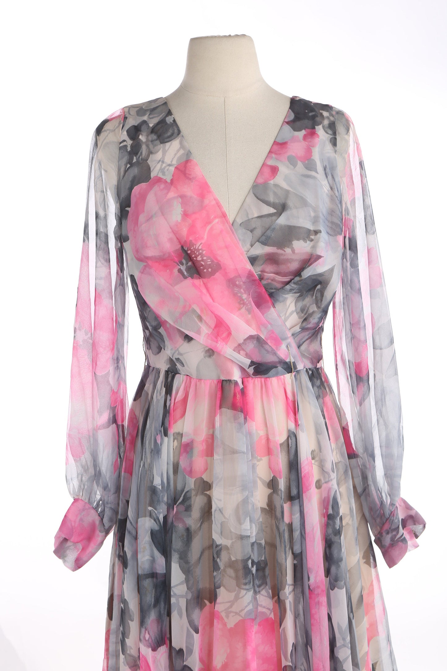 1970s Women Floral Print Casual Dress by Jack Bryan Designed by Dupuis