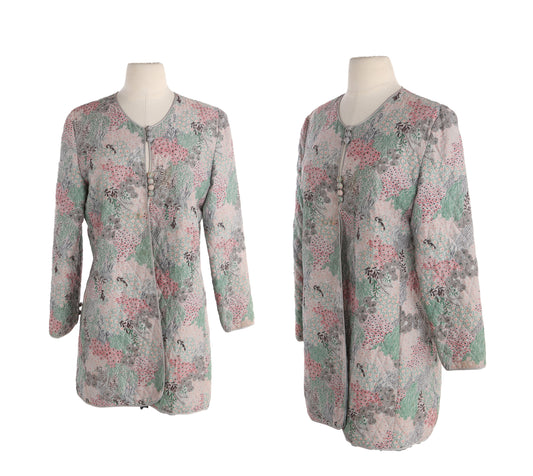 Vintage Women Flora Print Jacket