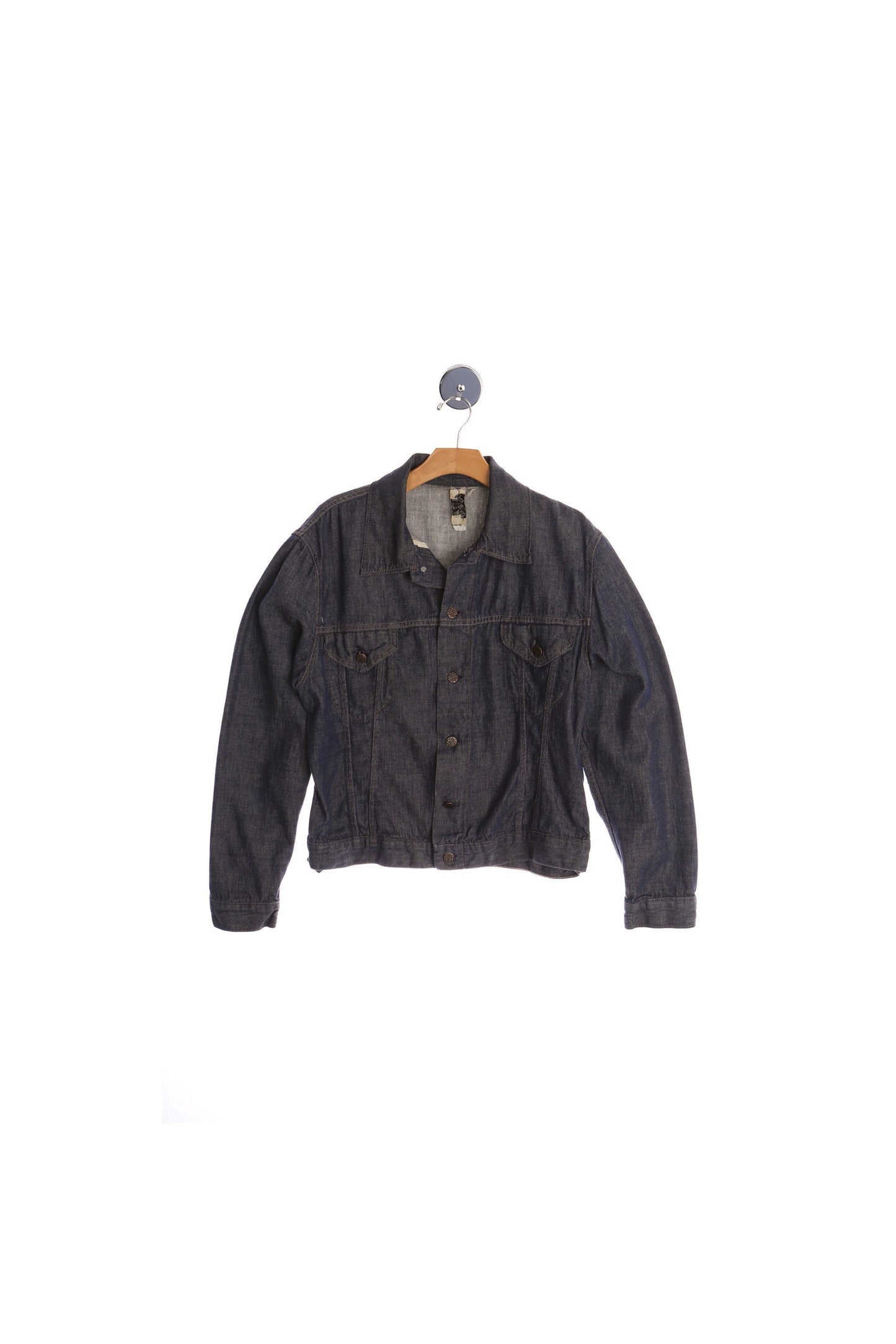 Men 70's Blue Cotton Jacket