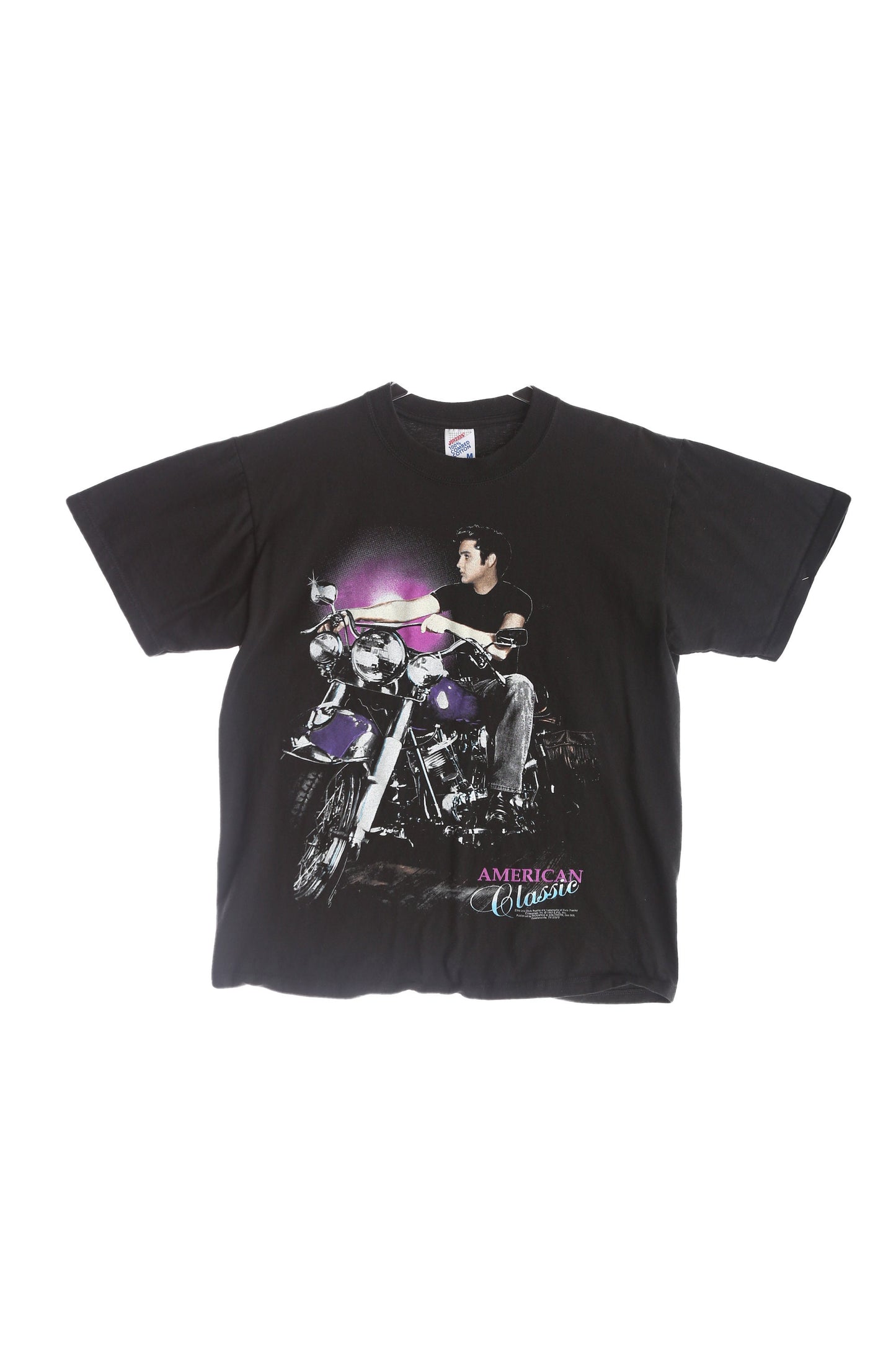 Vintage Elvis Presly Motorcycle Graphic T-shirt