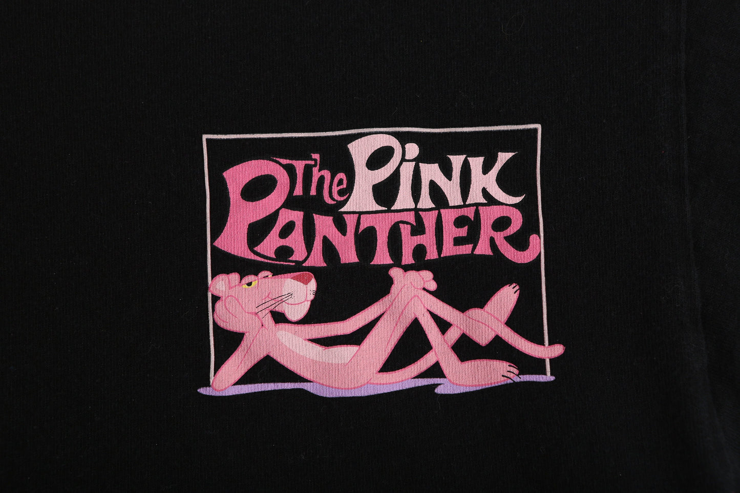 Vintage The Pink Panther Black Graphic T-shirt