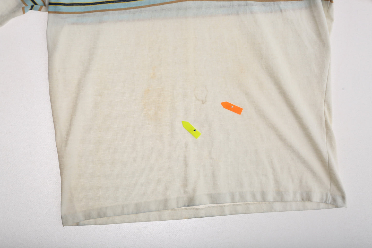 Vintage Op Striped Polo Shirt / Estimated Era: 70s - 80s